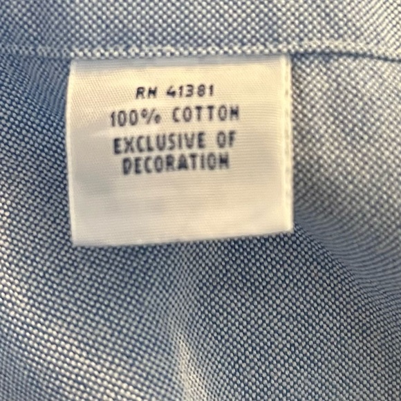 Ralph Lauren Blue Casual Button Down Shirt - Picture 3 of 3